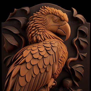 3D model st Alex parrot famous animal (STL)